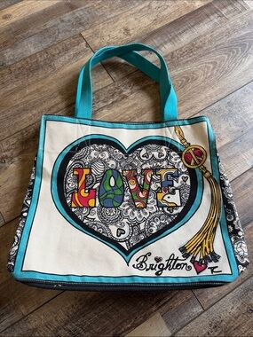 Brighton Summer of Love Canvas Tote by Tom Clancy